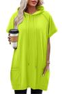 Túnica com capuz KISSMODA, blusa feminina de verão, XXL