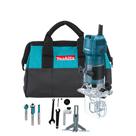 Tupia 3710 220v makita + Jogo de fresas e bolsa Tupia 3710 220v makita + Jogo de fresas e bolsa
