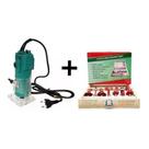 Tupia 650w 110v + Kit Fresas 6mm 15 Peças