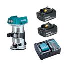 Tupia Laminadora 6 e 8mm 18V DRT50Z C/ 2 Baterias 3AH Makita