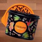 Tupperware caixa pote chocolate floral 1.7L