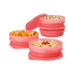Tupperware Conjunto Pote Dinâmico 400ml Com 4 Peças.