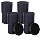 Tupperware copo colors com tampa hermética preto 350 ml original.