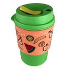 Tupperware Copo Para Viagem 350ml Verde Salada De Frutas.