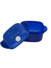 Tupperware Cristal Pop Quadrada 1,9 Litros Azul