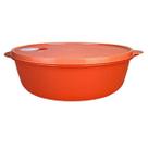 Tupperware Cristalwave GI 3 Litros - Laranja com Válvula Branca