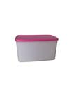 Tupperware Espaçosa 3 Litros - Beijo (Transparente com Tampa Pink)