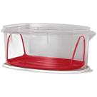 Tupperware Festa 6 Litros - Transparente e Vermelho e Branco