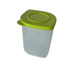 Tupperware Fresh Box Quadrada 1 Litro - Translucida com Tampa Salsa