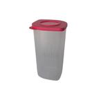 Tupperware Fresh Box Quadrada Alta 1,5 Litros - Translucida com Tampa Flamingo