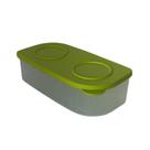 Tupperware Fresh Box Retangular Baixa 1 Litro - Tampa Translúcida Salsa
