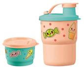 Tupperware Kit 2 Peças Copo Com Bico E Potinho Fofuras