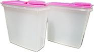 Tupperware Kit 2 Peças Porta Sabão Em Pó Amaciante Ou Cereais 2,8L