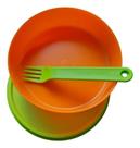 tupperware kit 2 peças Tigela Classic 240 ml Wasabi (todo verde ) + garfo verde