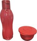 Tupperware Kit 2 Peças Tigela Murano E Garrafa Vermelha