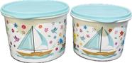 Tupperware Kit 2 Peças Tigelas Mar De Flores