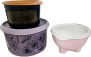 Tupperware Kit 3 Peças Pote Churrasco Saleiro E Pote 1,5 Litros