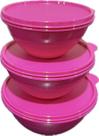 Tupperware Kit 3 Peças Tigelas Maravilhosas Glitter
