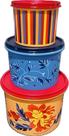 Tupperware Kit 3 Tigelas Florales