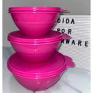 Tupperware Kit 3 Tigelas Maravilhosa 500ml, 750ml E 1 Litro Tupperware Kit 3 Tigelas Maravilhosa 500ml, 750ml E 1 Litro