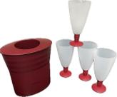 Tupperware Kit 5 Peças Porta Garrafa E Copos