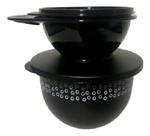 Tupperware Kit Black Tigela Murano 1,3 Lt + Criativa 600ml