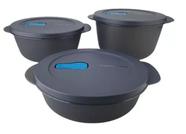 Tupperware Kit crystalwave 3 peças