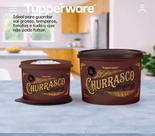 Tupperware kit potes mantimentos churrasco 2 peças