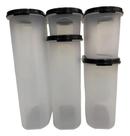 Tupperware Kit Potes Modular Oval 5 Peças