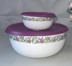 Tupperware Kit Tigela Toque Mágico Beija-flor 550ml e 4,3Lt