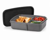 Tupperware marmita basic line retangular com divisórias 1 litros preta Tupperware marmita basic line retangular com divisórias 1 litros preta