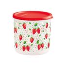 TUPPERWARE POTE REFRI LINE REDONDO MORANGO LINHA GELADEIRA, ORGANIZAÇÃO 1,1 litros