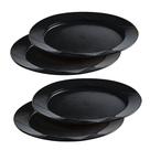 Tupperware Prato Outdoor Preto Kit 4 Peças