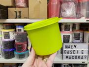Tupperware Redondinha 500 ml Amarela para Armazenamento