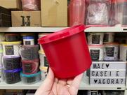 Tupperware Redondinha 500 ml - Cor Vermelha