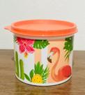 Tupperware redondinha flamingo 500ml laranja