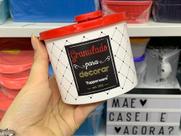Tupperware Redondinha Granulado Bistrô 500 ml com Tampa Vermelha