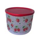 Tupperware Refri Line 2,1 Litros - Morangos com Tampa Vermelha