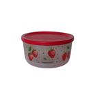 Tupperware Refri Line 530ml - Morangos com Tampa Vermelha