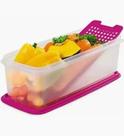 Tupperware Super Caixa 4,3 litros Traslúcida e Tampa Rosa