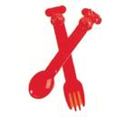 Tupperware Talheres Mickey e Minnie Vermelho
