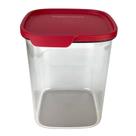 Tupperware Tigela Clear Policarbonato 3,6 Litros - Transparente com Tampa Vermelha