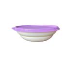 Tupperware Tigela e Pote Pragela 450ml - Branca com Tampa Lilás