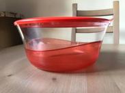 Tupperware Tigela Elegância 4,6 litros Vermelha Translúcido