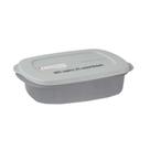 Tupperware tigela marmita cristalwave 1 litros cinza com divisórias