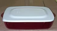 Tupperware Tigela Microplus Retangular 1,7 litros Policarbonato Vermelha Tupperware Tigela Microplus Retangular 1,7 litros Policarbonato Vermelha