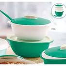 tupperware tigela thermo 2,5 litros verde + colher