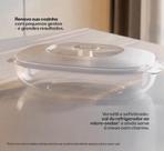 Tupperware Travessa Mágica 1 Litro Policarbonato Microondas Natural