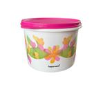 Tupperware Tupper Caixa 1,1 Litros Florescência Floral com Tampa Pink