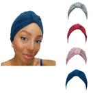 Turbante Luxo Elegante Adulto Feminino Cores Escolha Tratamento Quimioterapia Alopecia Queda Cabelo